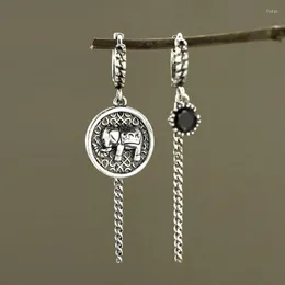 Dangle Earrings Design Vintage Punk Elephant Tassel Chain For Women Asymmetric Pendant Ear Buckle Party Jewelry Gifts