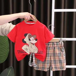 Summer Boys Clothing Set Baby Boy Fashion Print T-shirt Shorts 2 PC Baby Cotton Clothes Set Kids Tracksuit
