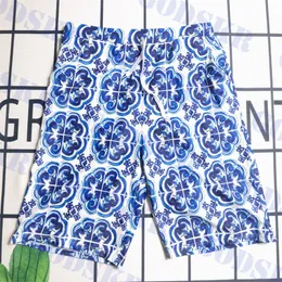 Designer Pattern Swimsuit Mens Swimwear Blue Jacquard Shorts For Men Loose Quick Drying Swimming Trunks