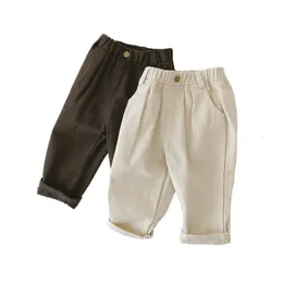 Jeans Lawadka 1-6 anos Spring Autumn calça infantil para meninos Casual Jeans calças de calça alta Roupa sólida 230306