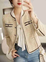 Giacche da donna Designer New Brand Jacket Ootd Fashion Top-grade Autunno Inverno Large Size Tweed Coat Overcoat Leisure Spring Cappotti Cardigan P2X2