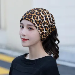Beanies Fashion Beanie Caps for Women Hats Flower Leopard Headwear Multifunction Hat Winter Autumn Turban Scarf Head Wrap