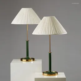 Tischlampen American Simple CCreative Emerald Living Room Hardware Art Designer Nordic Plain Color Model Zwischen der Nachttischlampe