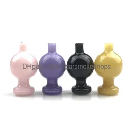 Курительные трубы Новые 25 -миллиметровые шариковые шарики пузырьки с толстыми крышками Pyrex Colorf Tops для доставки капли воды Дома