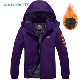 Utomhusjackor hoodies wolfonroad vinter skid snowboard varm jacka kvinnor vattentätt arbete regn safari vandring outkläder rockar vindbrytare 230303