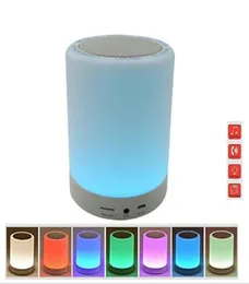 Colorful Table Lamp Bluetooth Speaker LED Portable Bluetooth Speaker Wireless Super Bass Stereo Mini Speaker with Flashing Lights 4653400