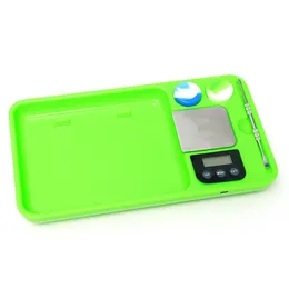 rechargable rolling tray Digital Scale with pods silicone box dabbers abs accusure pulse oximeter without battery 500/0.01g Weighing electronic