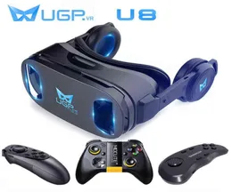UGP U8 VR Glasses 3D -версия гарнитуры IMAX Виртуальная режим шлема фильмы с шлемами с наушниками 3D -бока.