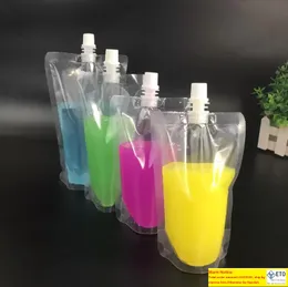 Inne oprogramowanie napojowe 100 ml 200 ml 250 ml 300 ml 500 ml standup plastikowy napój torba opakowań torebka na napoje płynny sok mleczny kawa