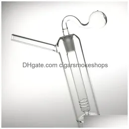 Rauchpfeifen 14 mm weiblicher Glasölbrenner Bong Wasser-Huka-Rohr mit 6,7 Zoll dicken Pyrex-Heady-Brennern für Reiserauchbongs Dro Dhpu8