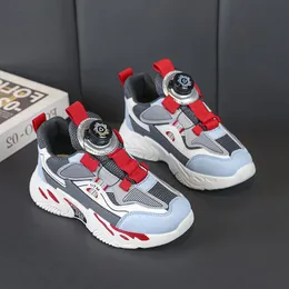 2023 Fashion Hotsale Buty dziecięce różowe czerwone czarne zielone sprężyna obrotowe guzik oddychające siatkowe buty Sneakers Color78