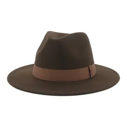 ワイドブリム帽子バケツ帽子女性帽子帽子hat hat hats wide brim belt band band solid classic dress wedding fedora hats for men sombreros de mujer 230306