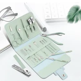 Nagelkunstkits 16 in 1 Cutter Edelstahlschere Pflegekit Maniküre Set Werkzeuge Clippers Trimmer