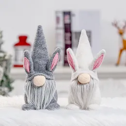 Festlig påskaren Bunny Gift Festival Elf Decoration Christmas Ornaments svenska dvärg Plush Nisse Tomte Figurine Doll Phjk2303
