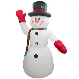 Decorações de Natal 2,4m LED Air Inflable Snowman com jardim de soprador ao ar livre els decoração figura infantil brinquedos clássicos plug plug