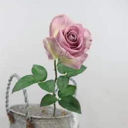 Dekorative Blumen, Simulationsgefühl, feuchtigkeitsspendende Rose, einzelner Zweig, Diana, einfache Desktop-Dekoration, Ornamente, Hochzeit, mit Blumen