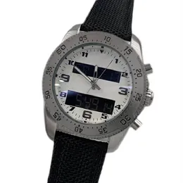 Designer da uomo di lussuoso orologio da polso da uomo orologio da uomo a doppia fuso orario di orologio elettronico Display Montre de Luxe Wristwat281c