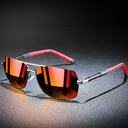Preço de atacado direto da fábricaHge-h 2021 Óculos de sol de alumínio da marca Polarizado Uv400 Espelho Óculos de sol masculinos Mulheres para homens Óculos de viagem 100% Uv Kd72