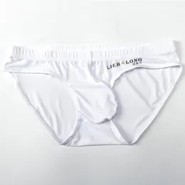 Underpants Men's Pouch Brief Sexy Low Rise Underwear Man Seamless Bulge Panties Breathable Male Bielizna Erotyczna Meska