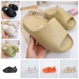 Fashion Designer Infant Youth Kids Slipper big toddler Bone Slide Rubber shoes Clog sandal acoustic eva Black Moon Grey Slippers baby