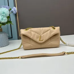 حقيبة سلسلة من Loulou Bag Messenger أكياس نساء Crossbody Handbags Handine Weather Wallet Counter Counter Handbag Gold Hardware Magnetic Buckle