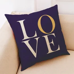 أغطية وسادة لأريكة وسائد رمي ألوان السقوط ديكور المنزل غطاء هندسة الحب