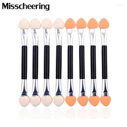 Makeup Brushes 10pcs Eyeshadow Applicator Pro Sponge Double Ended Make Up Supplies Portable Eye Shadow Nail Mirror Powder BrushMakeup Harr22