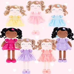 Dolls de pelúcia Gloveleya Girl Girl Greys Roded Toys Curls Princess Doll Toy Kids Presente Criança 230303