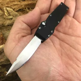 Mini Klapeczka noża 5 cm D2 Blade Pojedyncze działanie Stałe Składanie ostrza Zamieszanie Automatyczne automatyczne noże automatyczne nóż 270D