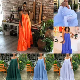 Plus Size 3xl 4xl 5xl Women Clothes Maxi Sexy Casual Dresses Designer Sling Sleeveless Long Sundress Wedding Dress Nightclub