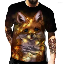 Men's T Shirts Fashion Polyester Harajuku Unisex Clothing Print Dog Cute German Shepherd Men Shirt