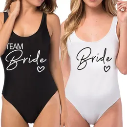 Kvinnors badkläder Brud Swimsuit Women 2023 Team One-Piece For Bachelor Party Hen Bathing Suits