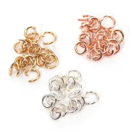 Other 100Pcs Stainless Steel Water Plating Gold Jump Rings Split For Jewelry Making Diy Necklace Findings Crafts Accessories940 T2 D Dhlvg