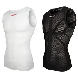 Magliette da ciclismo Top DAREVIE Ciclismo Base Layer Senza cuciture Uomo Ciclismo Stretto Traspirante Assorbimento del sudore Biancheria intima da ciclismo Maglia senza maniche Strato base per bici 230306