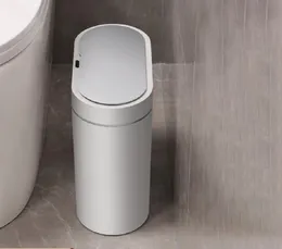 WASTE BINS 8L/7Lスマートセンサーゴミ缶自動家庭用電子ゴミ缶キッチンゴミ箱ビントイレを防水狭い縫い目センサービン230306