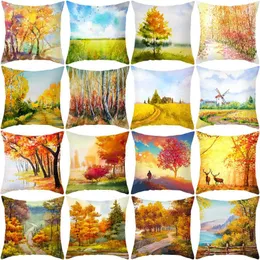 Travesseiro 2023 Autumn Gold Red Forest Cover