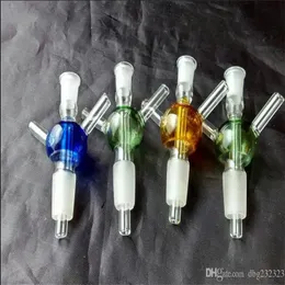 Hookahs Color ball tee bongs accessories Glass Smoking Pipes colorful mini multi-colors Hand Pipes Best Spoon glas