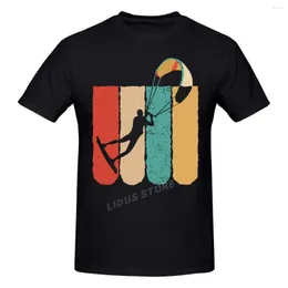 Camisetas masculinas 2023 Moda lazer Retro Kite Surfing T-shirt