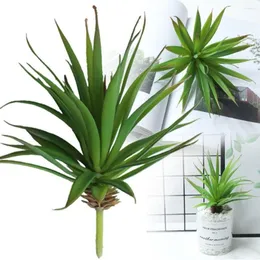 Flores decorativas Gift Micro Landscape Office El Decoração de Planta de Planta De Parede Suculenta Artificial Gladiolus Bonsai Faux Aloe