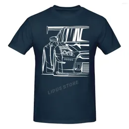 メンズTシャツGT-R R35 JDMチューナーカーアパレルターボスカイライン自動車TシャツHARAJUKU STREETWEARコットングラフィックスTシャツブランドティートップス