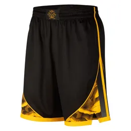 2023 Team Basketball Shorts GS City Black Gold Running Sports Clothes Size S-XXL Mix Match Order Hög kvalitet