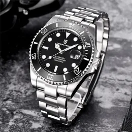 PAGANI DESIGN 2021 Mechanische Armbanduhr Luxus Marke Männer Uhren Wasserdichte Business Uhr Edelstahl Automatische Schwarz 43mm2852