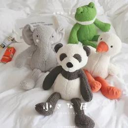 سامح Frog Action Figure Toy Ins Wind Panda الأطفال يرافقون دمية نائمة نائما هدية رادوول مهدئة