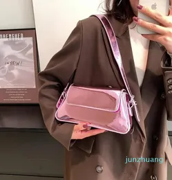 Вечерние сумки патентная кожа дизайнер -дизайнерская сумка сумочка модная подмышка для женщин 2023 Роскошные черные плеч