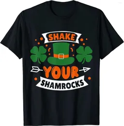 Magliette da uomo Shake Your Shamrocks T-shirt per il giorno di San Patrizio