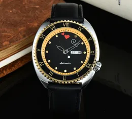 Trzy szwy robocze męskie zegarki kwarcowe luksusowe zegarki z podwójnym kalendarzem skórzany pasek Top luksusowa marka sei wysokiej jakości moda męska prezent Sea złodziej