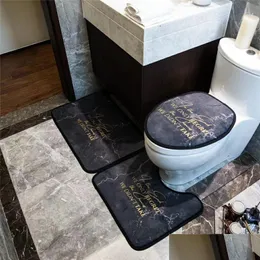 Tuvalet koltuğu ev banyo klasik paspaslar noslip mektup desen kapı halı antiskid yüksek kaliteli el lüksler er damla teslimat Garde dhlbu