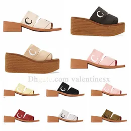 qualità Sandali da donna Pantofole suola spessa Piatto Woody Mules Desert Nero rosa Bianco blu rosa giallo beige Sandali scarpe da interno Esterno Spiaggia casa Pantofola Scivolo