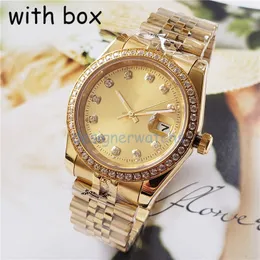 Dames kijken Hoogwaardige luxe Designer Watch Automatisch mechanisch horlogegrootte 36mm roestvrijstalen horlogeband Waterdichte saffierglas Fashion Mens Watch