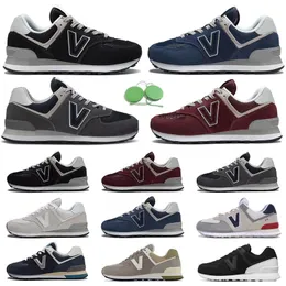 Shoes Running Men Women Sneaker Black Marbled Grey Burgundy Cloud White Midnight Navy Rose Pink 574s Outdoor Sports Sneakers